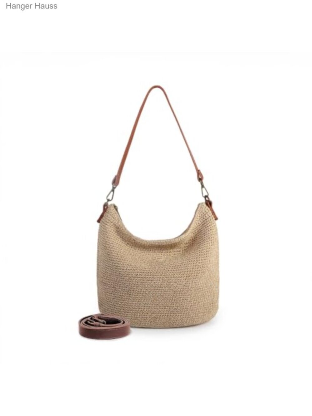 Handmade Crochet Crossbody Bag Women Boho Woven Hobo Purse Large Tote Summer